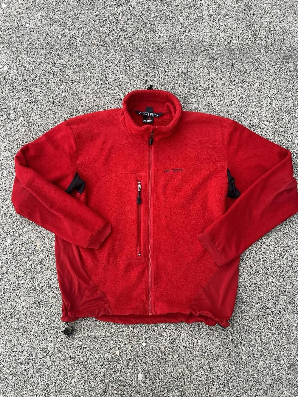 Arc'teryx Vintage 2001 Delta Polartec Fleece Red Canada Made - Men’s Large